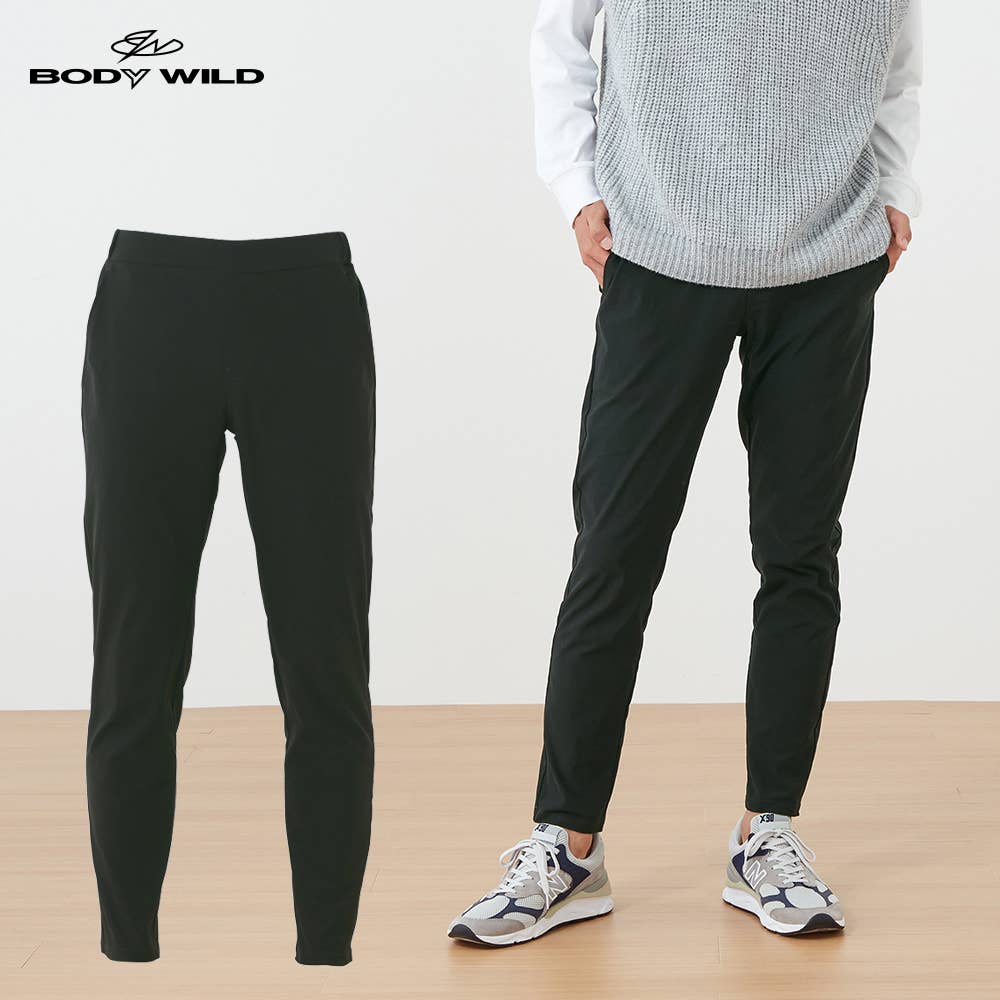 ドライレーヨン混ストレッチパンツ(テーパード)【SALE】